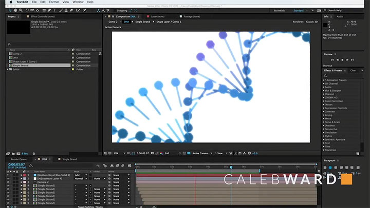 Create a DNA Animation in Ae Using No Special Plugins