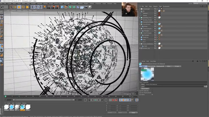 Creating a Holograph Element in Cinema 4D and After Effects