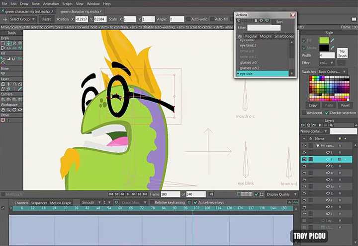 Watch the Design and Rigging of a 2D Character in Moho - Lesterbanks