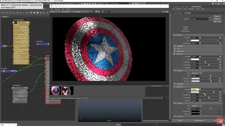 Creating A Realistic Anisotropic Shader In Arnold Lesterbanks