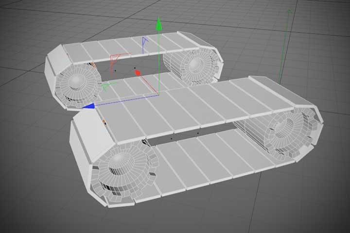 Creating a Working Track Tread Setup in C4D
