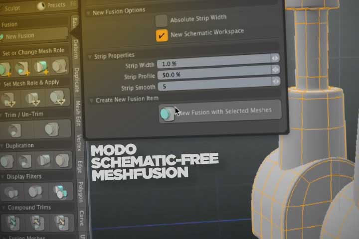 Latest Modo Brings a Schematic-Free Workflow to MeshFusion