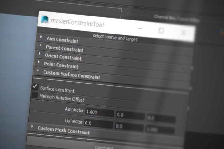 Work With All Maya Constraints in One Place
