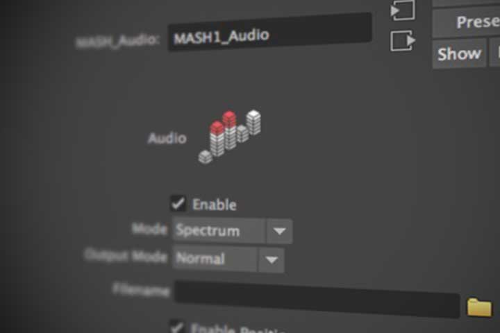 How to Use Maya’s Motion Graphics Toolkit to Animate with Audio