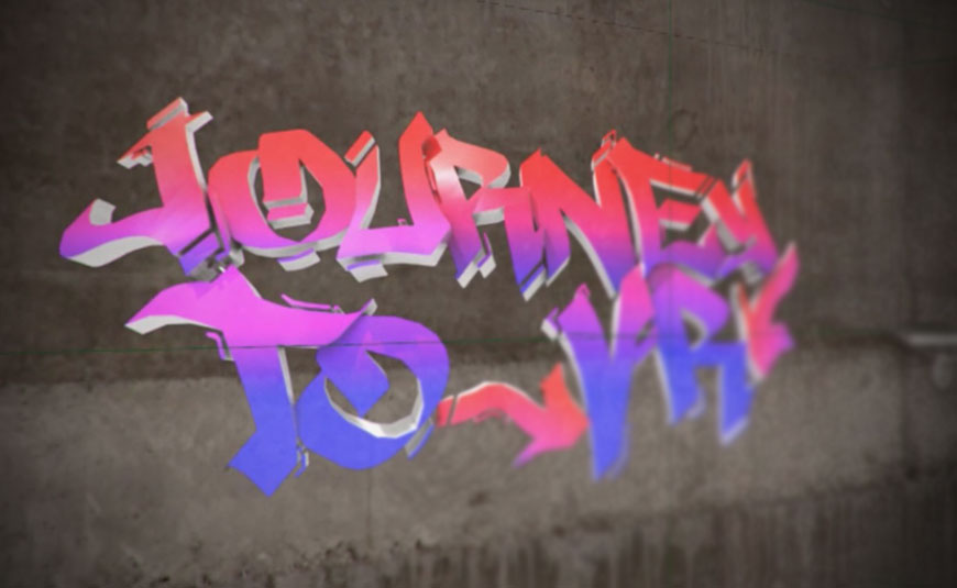 Animate Graffiti With Maya's Motion Graphics Toolset