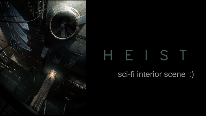 C4D Sci-Fi Interior Scene
