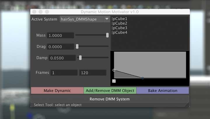 Motion Motivator for Maya Makes Secondary Action Easier