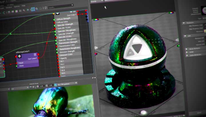Create an Iridescence Thin Film Effect in Arnold
