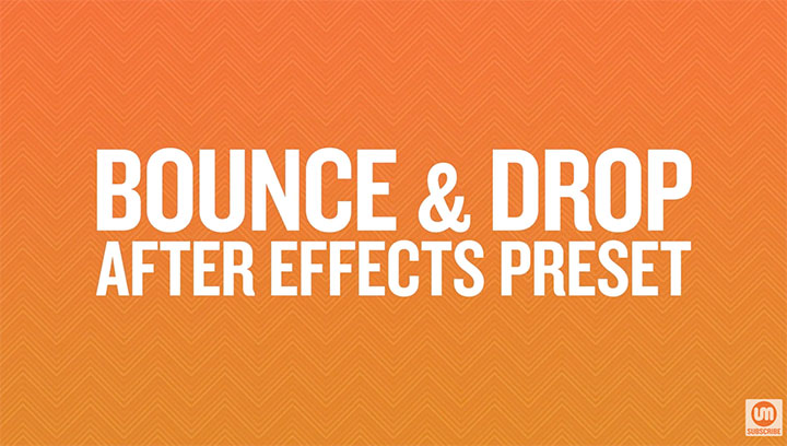 Ukramedia Posts a Free Bounce & Drop After Effects Preset