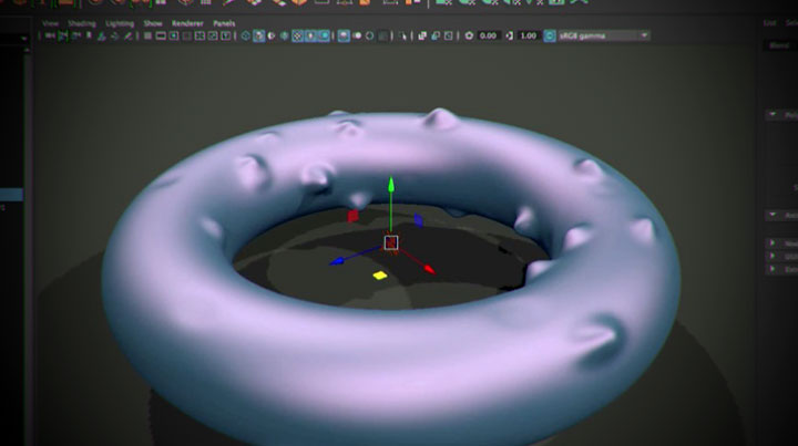 Have Particles Deform a Surface With the MASH Blend Deformer