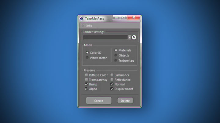TakeMatPass Adds Support for Octane, V-Ray