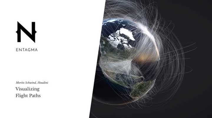 Visualizing Flight Path Simulations With Houdini