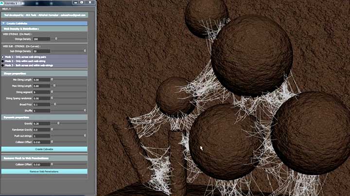 New Art-Directable Cobwebs Tool for Maya Looks to be a Doozy