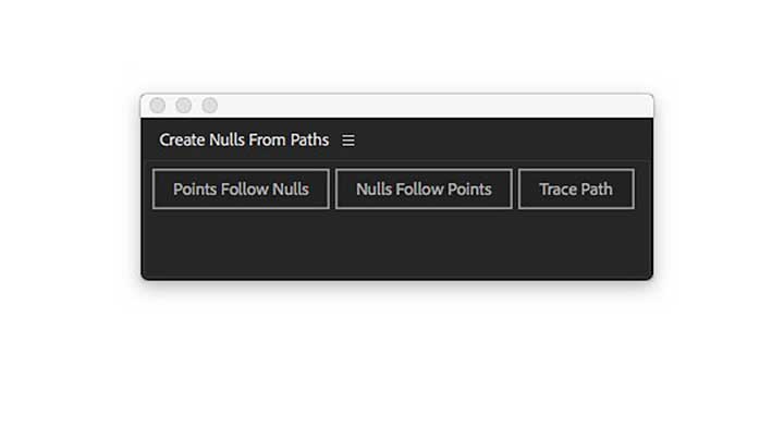 after effects create nulls From Paths