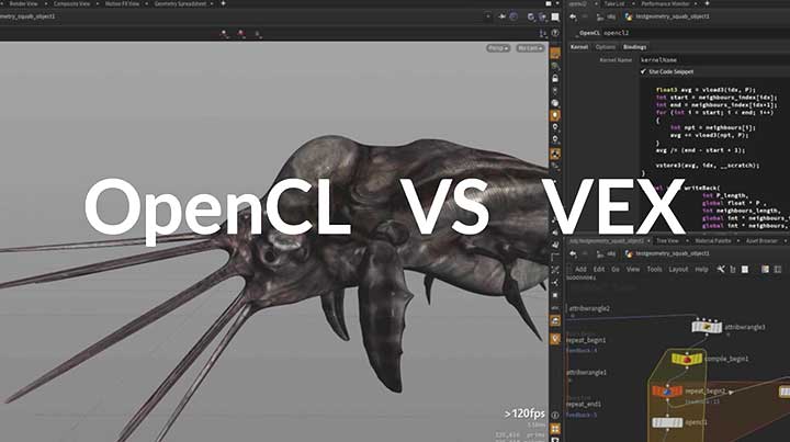 When to Use OpenCL and When to Use VEX in Houdini