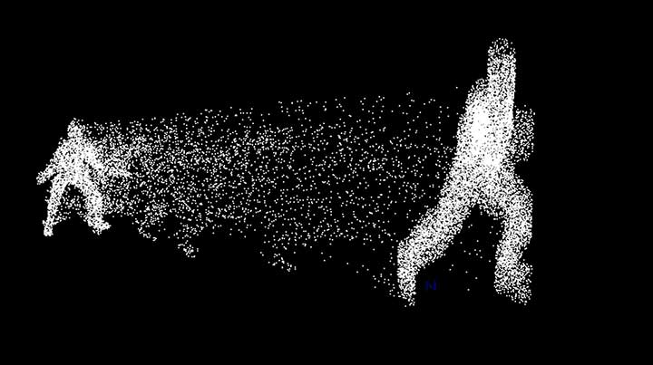 Dissolving an Animated Character With Maya Particles