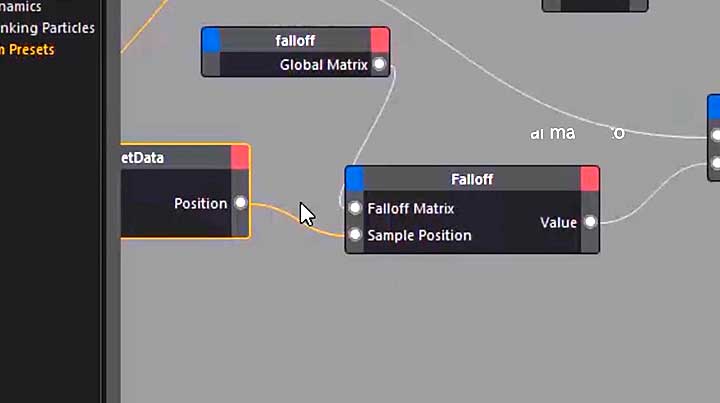 How to Use a Mograph Falloff to Control Thinking Particles