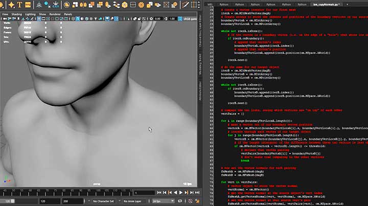 Smooth Harsh Transitions in Maya With This Blend Normals Script