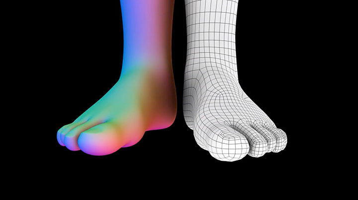 An Easy Way to Model Feet in Maya