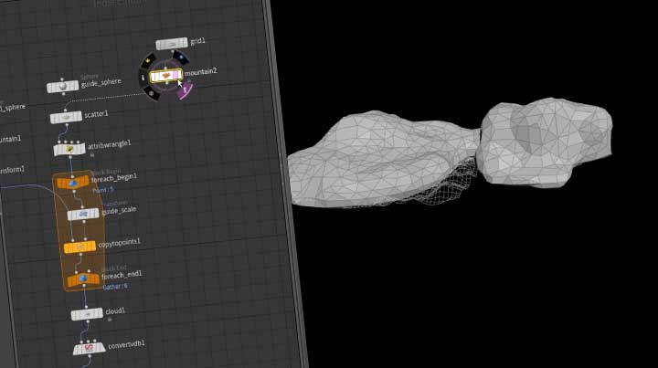 How to Create Procedural Polygon Clouds With Houdini
