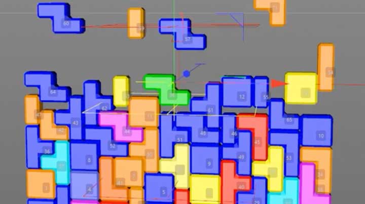 Create and Automate a Tetris Animation in C4D