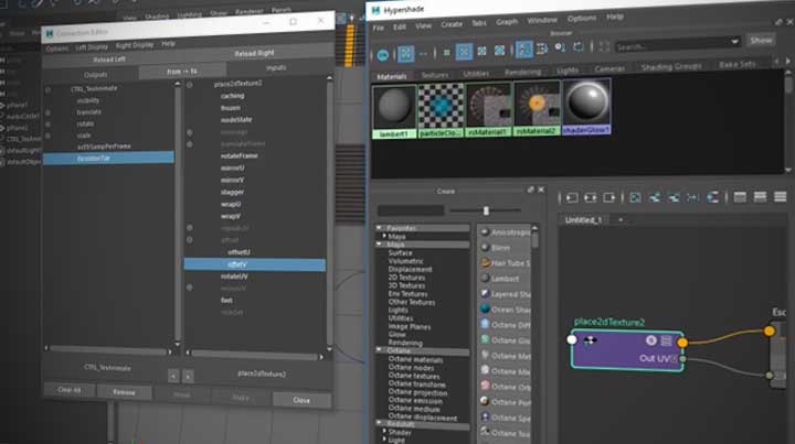 Use a Control to Animate Textures on Objects in Maya - Lesterbanks