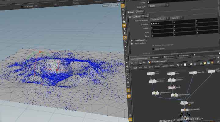 Quickly Building Craters in Houdini With Triangulate 2D - Lesterbanks