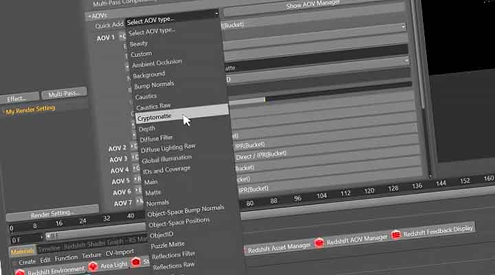 Working With Cryptomatte in Redshift C4D and Fusion