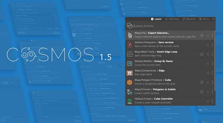 Cosmos for Maya Updates With New Ways to Filter Results