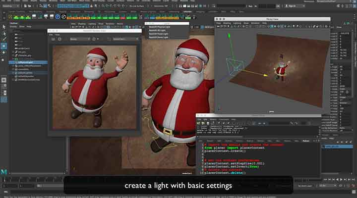 Brave Rabbit Previews a New Free Light placer Tool for Maya
