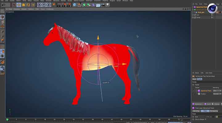 Easily Control Vertex Maps with C4D Fields