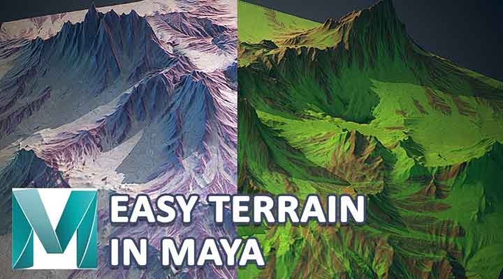 Quickly Creating Terrain With Easy Terrain Script in Maya