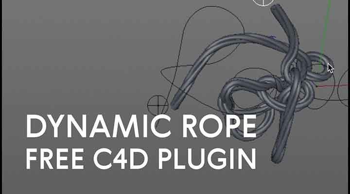 HoRope is a Free Dynamic Rope Plugin for C4D