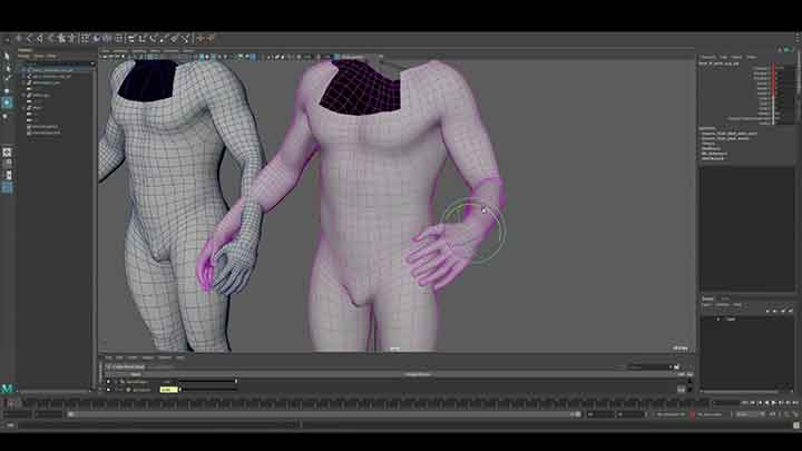 Watch Neural Network Generated Skinning Approximation in Maya