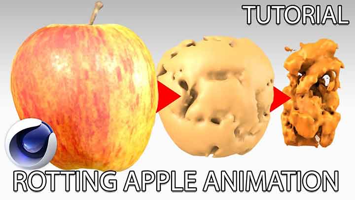 How to Create a Decaying Apple With C4D Fields
