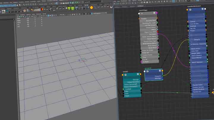 How to Create a Mesh Snap Via Maya Transfer Attributes Node