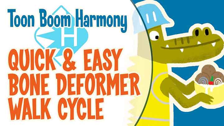 How to Create a Walk Cycle With Bone Deformers in ToonBoom