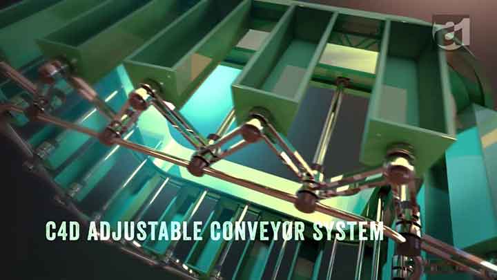 How to Create an Adjustable Conveyor System in C4D