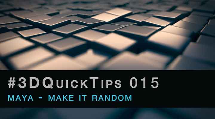 How to Quickly Randomize Transforms in Maya