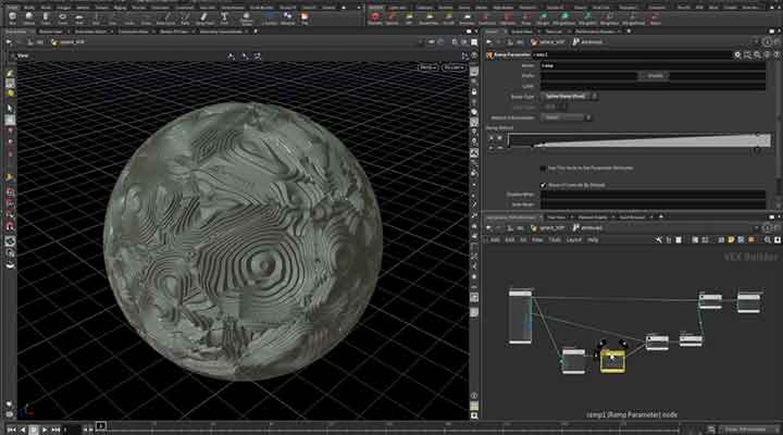 Two Ways to Create a Noisy Sphere in Houdini
