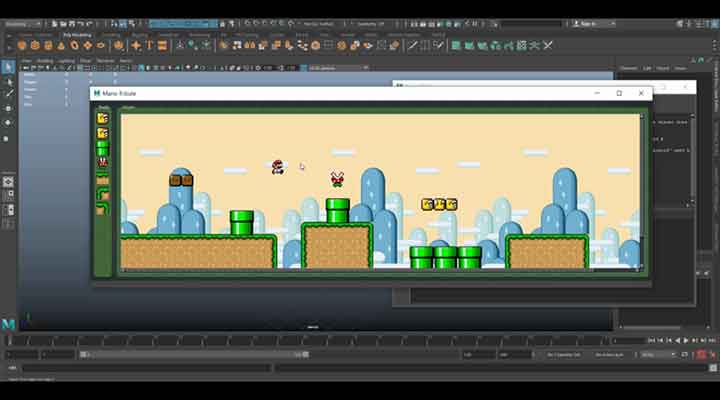 Build and Play Super Mario Levels in Maya