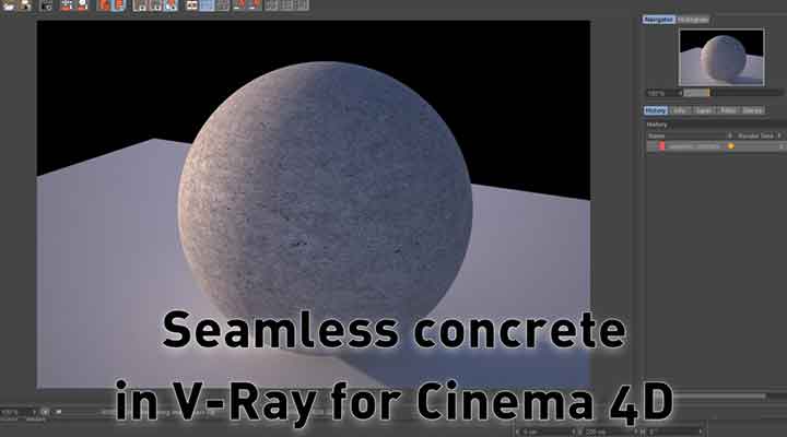 How to Create Seamless Concrete With V-Ray for C4D