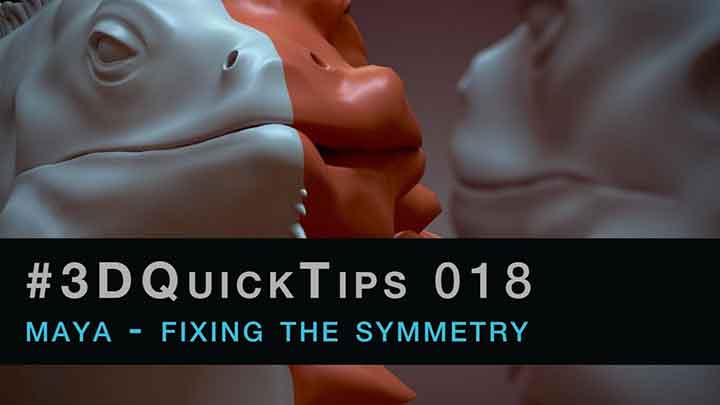 How to Quickly Re-symmetrize a Model in Maya for Symmetry