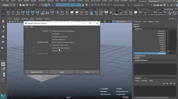 You Can Use Maya Assets to Quickly Share Attributes
