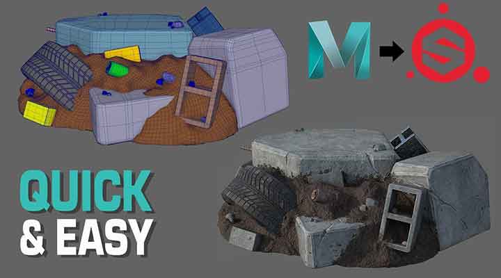 How to Export a Model from Maya toSubstance Painter