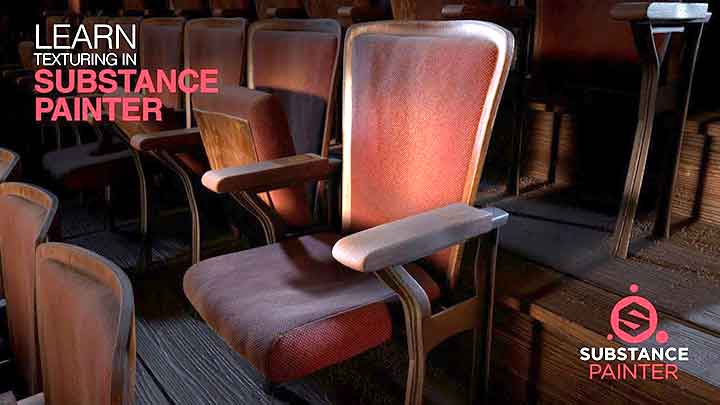 Texturing a Vintage Theater Chair With Substance Painter