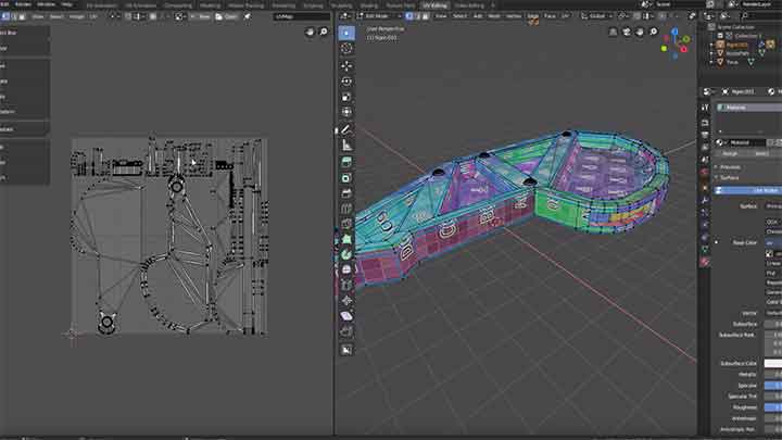 Premature Beautiful woman Sanders Using Blender in a UV Mapping Workflow - Lesterbanks