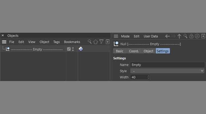 Free Script Makes a Separator Null in C4D's Object Manager