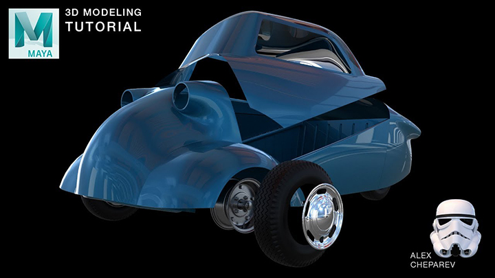 How to Make a Car in Maya Using NURBS