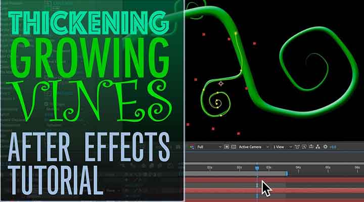 Easily Create a Thickening Growing Vine in After Effects